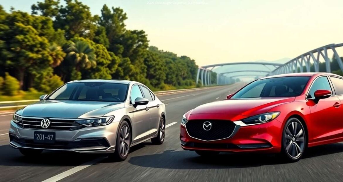2026 Volkswagen Passat vs. 2025 Mazda 6 2026 Volkswagen Passat vs. 2025 Mazda 6
